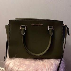 Olive green Michael Kors purse
